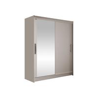 SCHWEBETÜRENSCHRANK Westa VI - Kaschmir/Silberfarben, Holzwerkstoff/Metall (150/200/58cm) - MIRJAN24