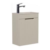 GÄSTE-WC-MÖBELSET Thermis 2 Teile Cashmere / Cashmere Waschbecken - 40 x 22 x 53 cm - Kaschmir, Holz (40/53/22cm) - Badplaats