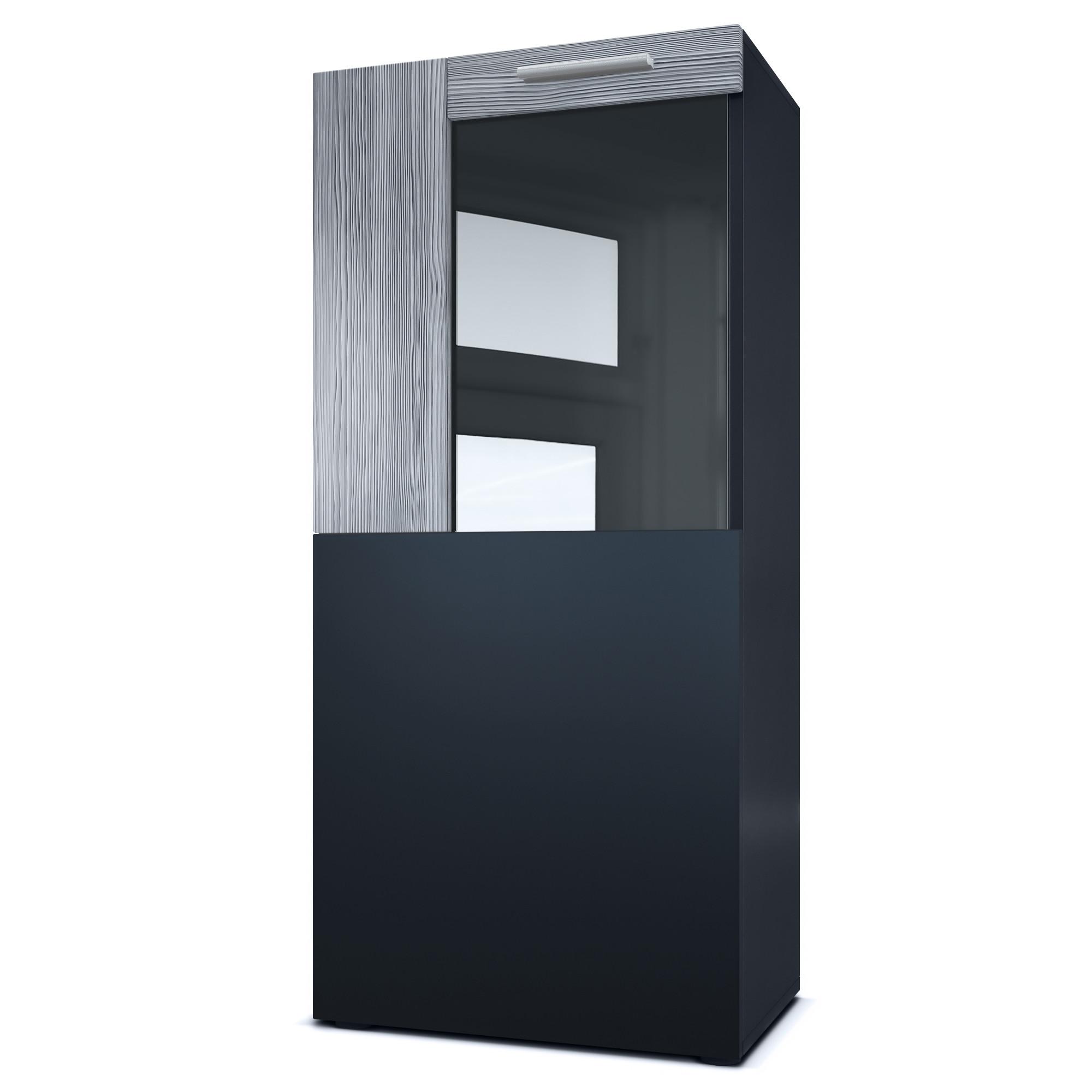 VITRINE Movie Absetzungen in Avola-Anthrazit - Anthrazit, Holzwerkstoff (50.5/111/32.5cm) - Vladon