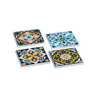 UNTERSETZER-SET Benito bunt 4-tlg. - Multicolor, Keramik (10/10cm) - Ritzenhoff Breker