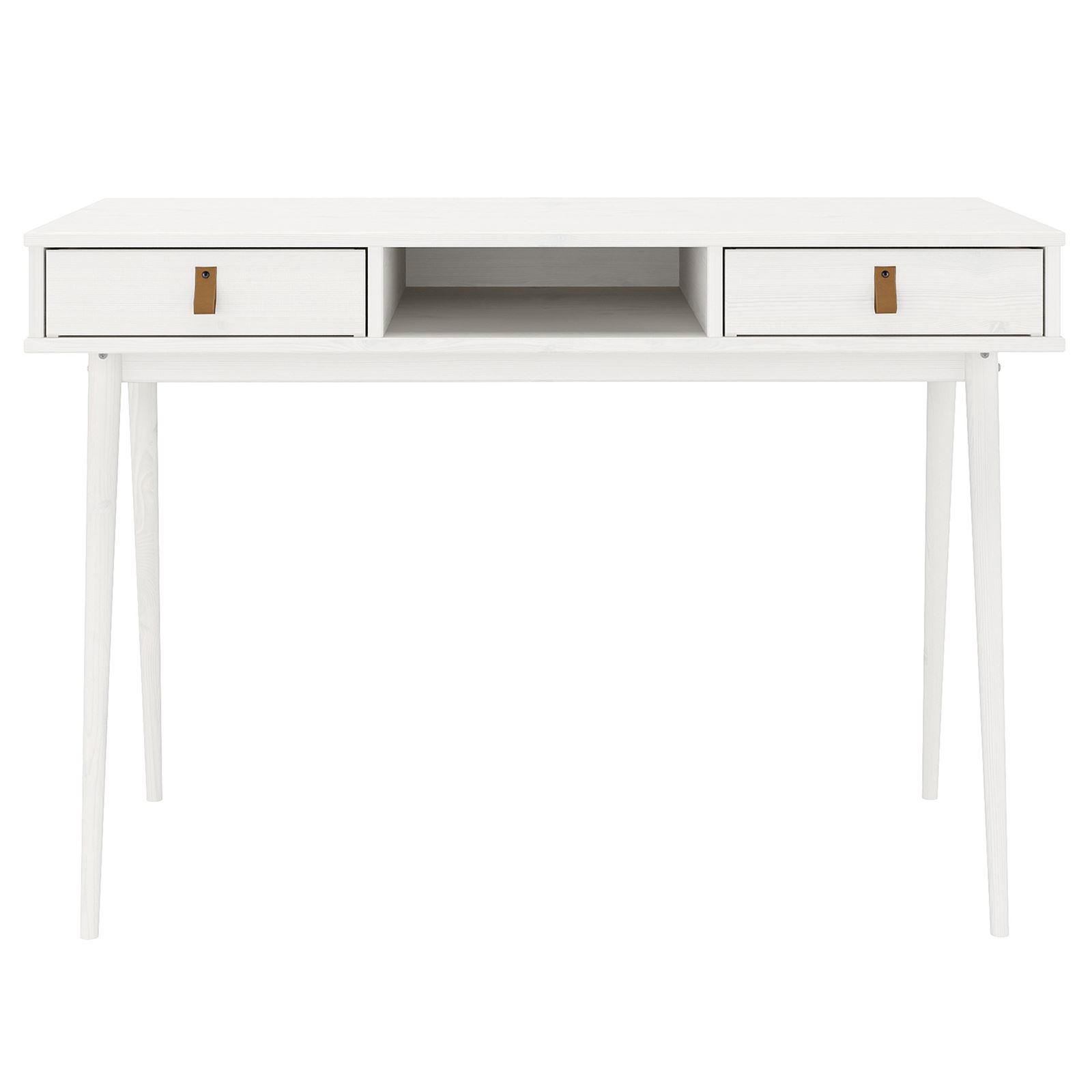 SCHREIBTISCH KIM weiß - Weiß, Holz (50/110/76cm) - IDIMEX