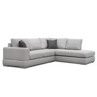 ECKSOFA OTTO 5-Sitzer, hellgrau - Hellgrau, Holzwerkstoff/Textil (279/219cm) - Wozimo
