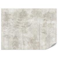 FOTOTAPETE für Wohnzimmer Boho Abstraktion Wald Bäume Beton Vintage 400x280 - Beige, Papier (400/280cm) - Muralo
