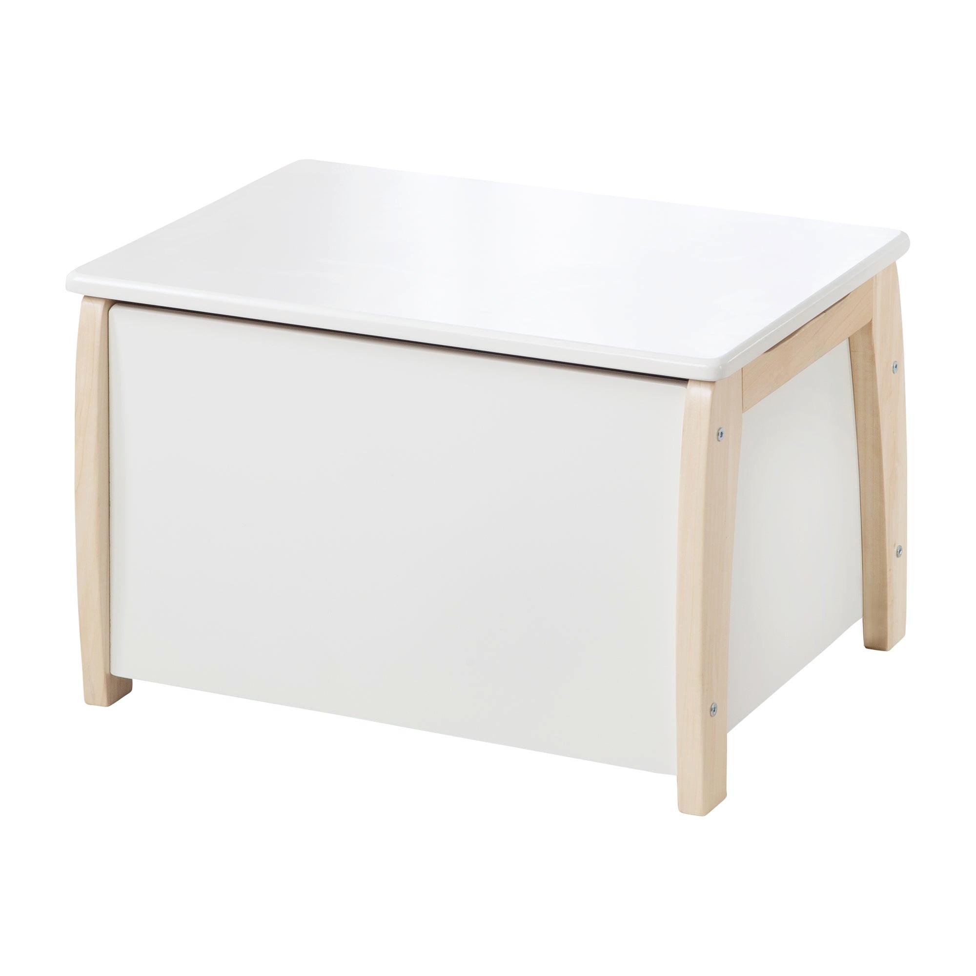 SPIELZEUGTRUHE - Weiß/Naturfarben, Holzwerkstoff (56/35/39.5cm) - Roba