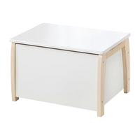 SPIELZEUGTRUHE - Weiß/Naturfarben, Holzwerkstoff (56/35/39.5cm) - Roba