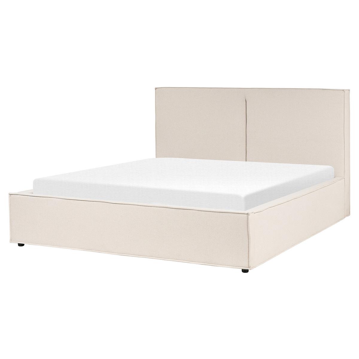 POLSTERBETT 160/200cm Beige Moissac - Beige, Holz/Textil (160/200cm) - Beliani
