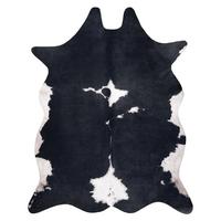 TEPPICH Künstliches Rindsleder 180/220 cm - Schwarz, Textil (180/220cm) - rugsX