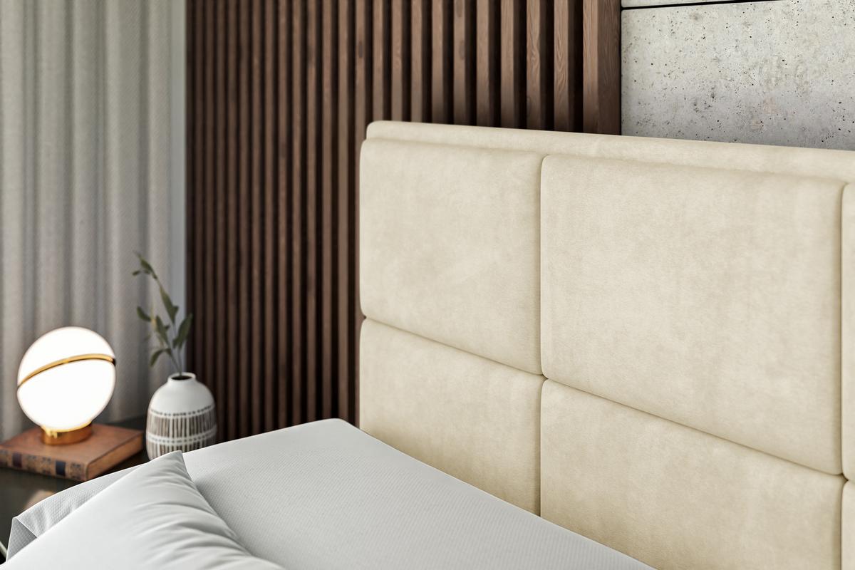 BOXBETT mit Matratze H3 und Lattenrost - NOVA - 180x200 Beige - Beige, Holzwerkstoff (180/200cm) - ALTDECOR