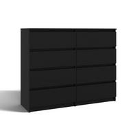 KOMMODE Schwarz 138/97/40 - Schwarz, Holzwerkstoff (138/97/40cm) - RAUMHIRSCH FURNITURE