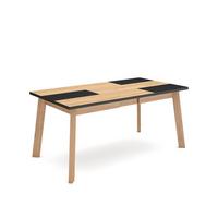 ESSTISCH für 8 Gäste, eiche, schwarz, 167/90/75cm - Eichefarben/Schwarz, Holzwerkstoff (90/167/75cm) - Skraut Home