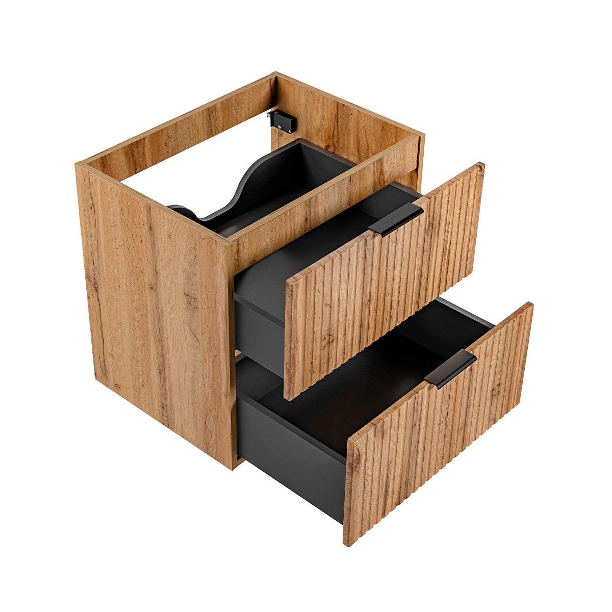 WASCHTISCHUNTERSCHRANK 60.2cm Adriel Holz - Braun, Holzwerkstoff (60.2/57/46cm) - Petits-meubles