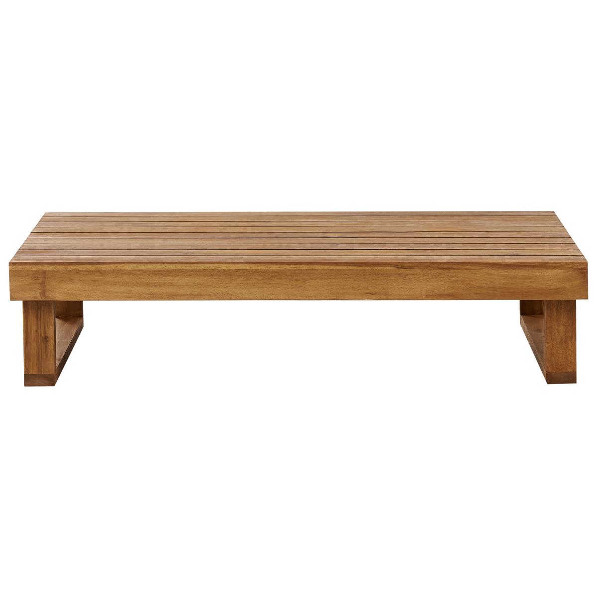 COUCHTISCH Heller Holzfarbton Marettimo - Hellbraun, Holz (60/110/25cm) - Beliani