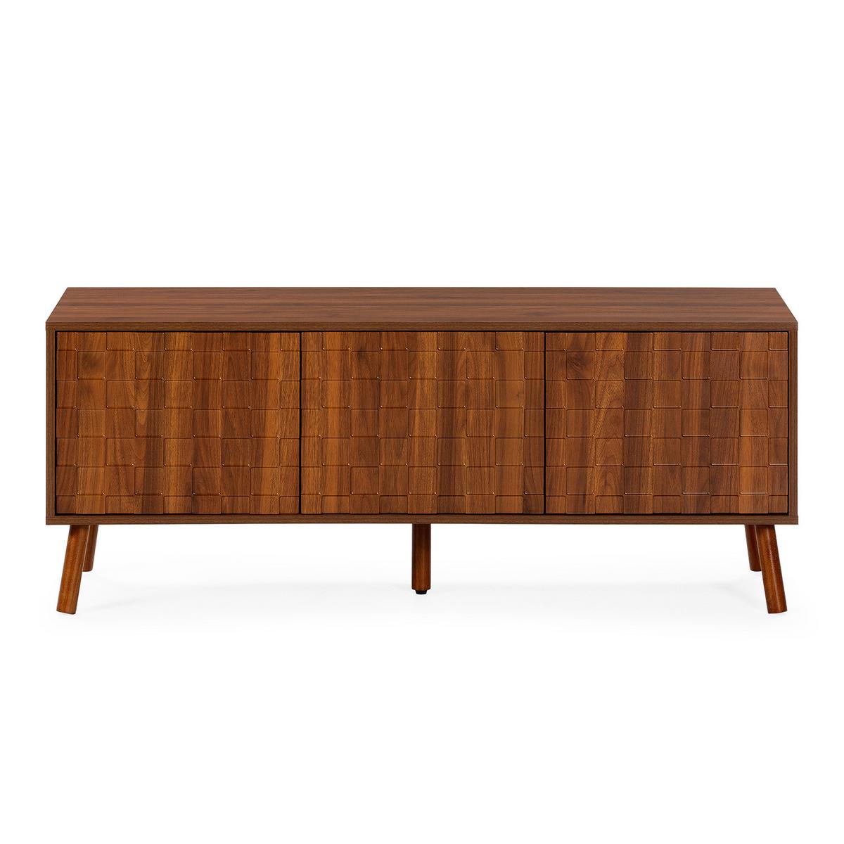 TV-ELEMENT Canadá 3 türen Walnuss-Optik - Walnussfarben, Holzwerkstoff (130/51/40cm) - VS Venta-stock