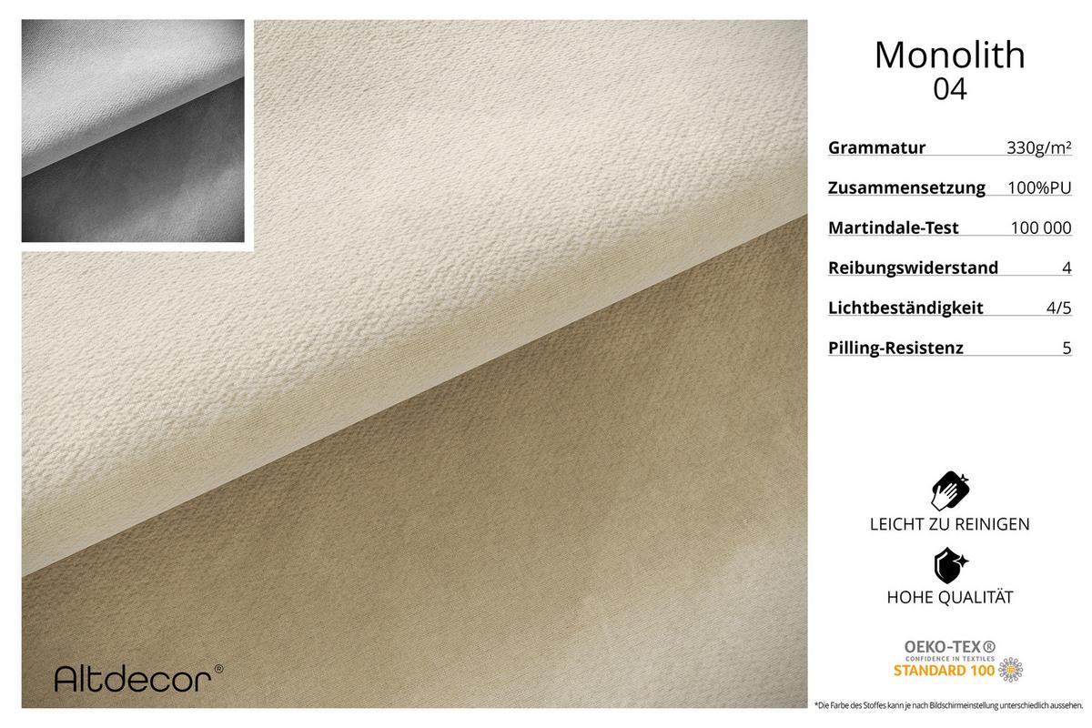 BOXBETT mit Matratze H3 und Lattenrost - SERENE - 140x200 Beige - Beige, Holzwerkstoff (140/200cm) - ALTDECOR
