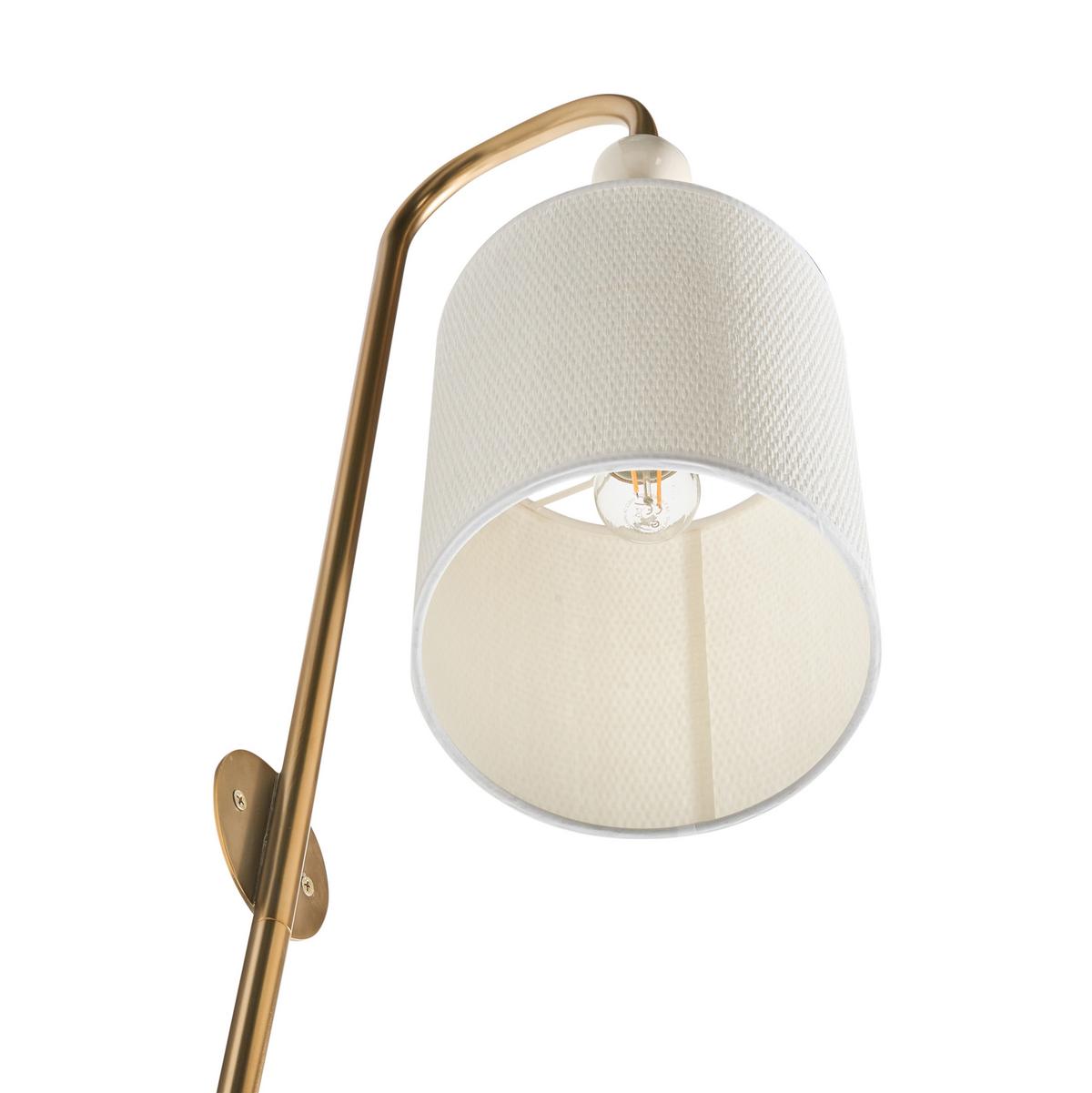 WANDLAMPE Beige Loky - Beige/Messingfarben, Metall (18/78/18cm) - Beliani
