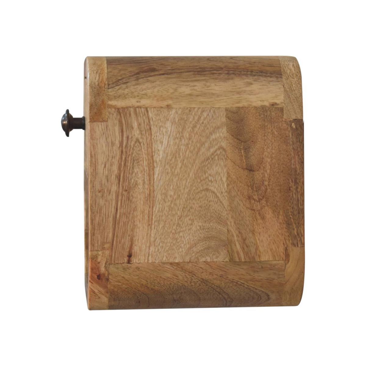 NACHTTISCH Petite, Wandmontiert, 1 Schublade, 1 offenes Fach, Beige - Beige/Messingfarben, Holz/Metall (20/20/17cm) - Artisan Furniture