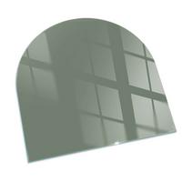 GLASPLATTE für Kamin 100x100 cm - Grün, Glas (100/100/0.4cm) - TULUP