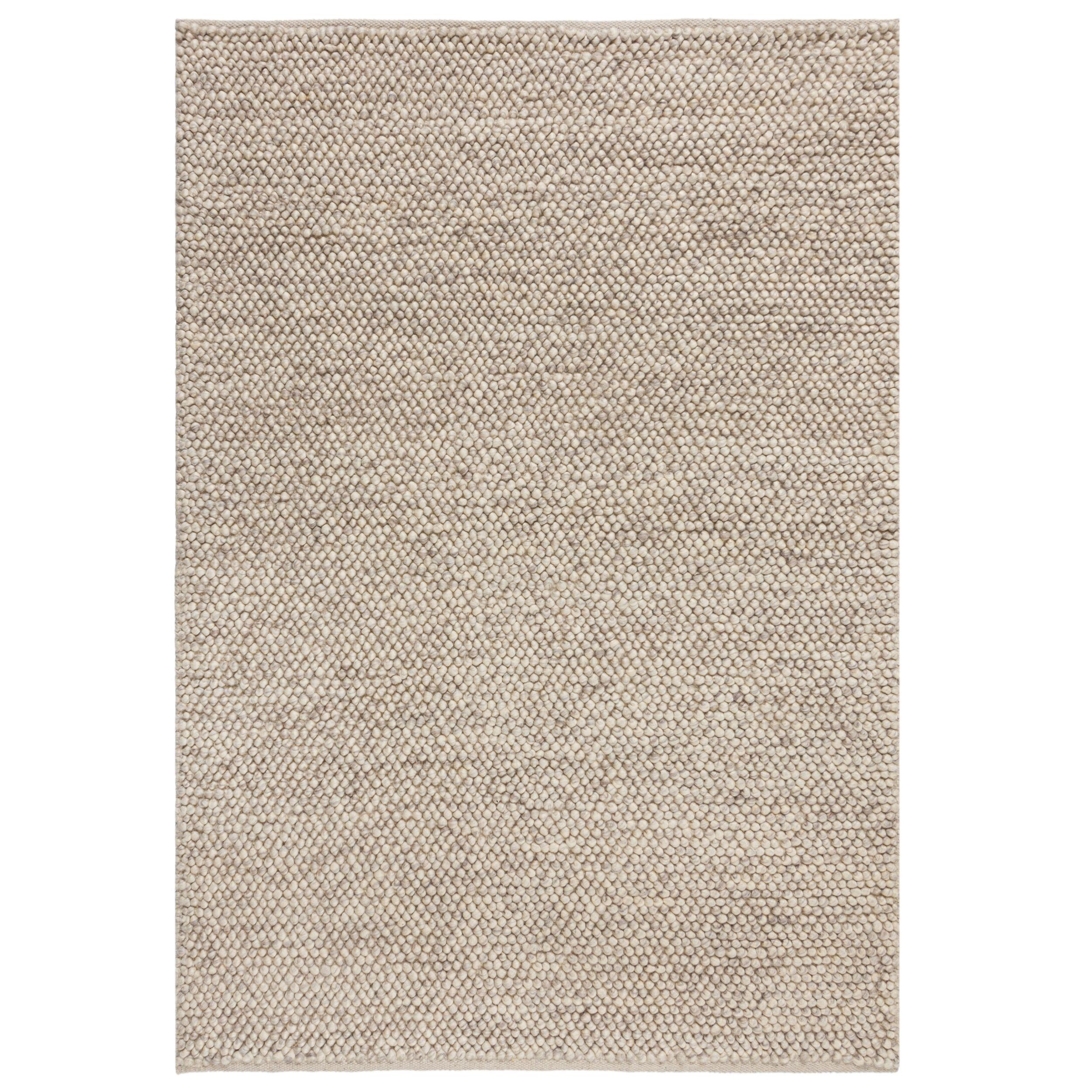 WOLLTEPPICH handgewebt MEDWAY, einfarbig, Beige, 80 x 150 cm - Beige, Textil (150/80cm) - KADIMA DESIGN