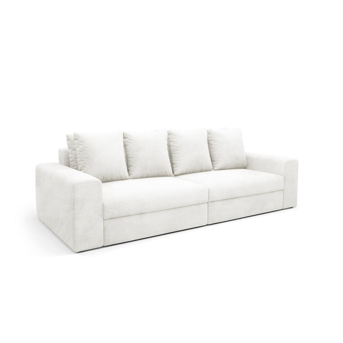 SOFA Paola 3 Sitzplätze Weiß - Weiß, Holz (272/86/120cm) - Petits-meubles