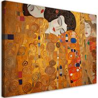 KUNSTDRUCK Gold 120/80 cm - Goldfarben, Textil (120/80cm) - KUNSTLOFT