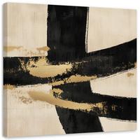LEINWANDBILD Abstraktes beiges Industrie Loft 60x60cm - Beige, Textil (60/60cm) - Feeby