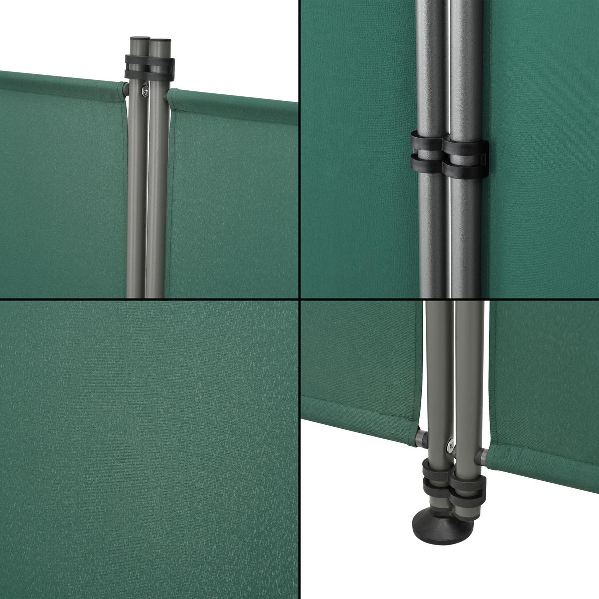 SICHTSCHUTZ Modica - Dunkelgrün, Textil/Metall (215/170cm) - pro.tec
