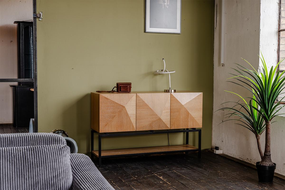 SIDEBOARD ANJO Braun Holz - Schwarz/Braun, Holz/Metall (150/85/40cm) - KAWOLA