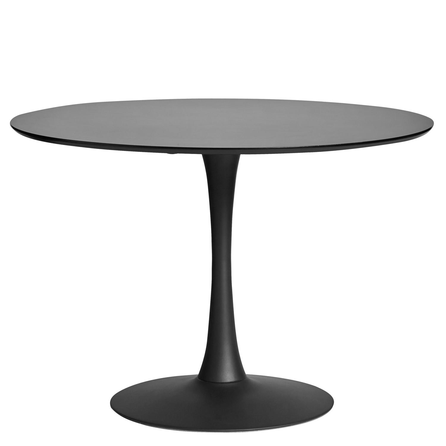 ESSTISCH Oda Schwarz 110/110/75 cm - Schwarz, Holz (110/110/75cm) - Calicosy