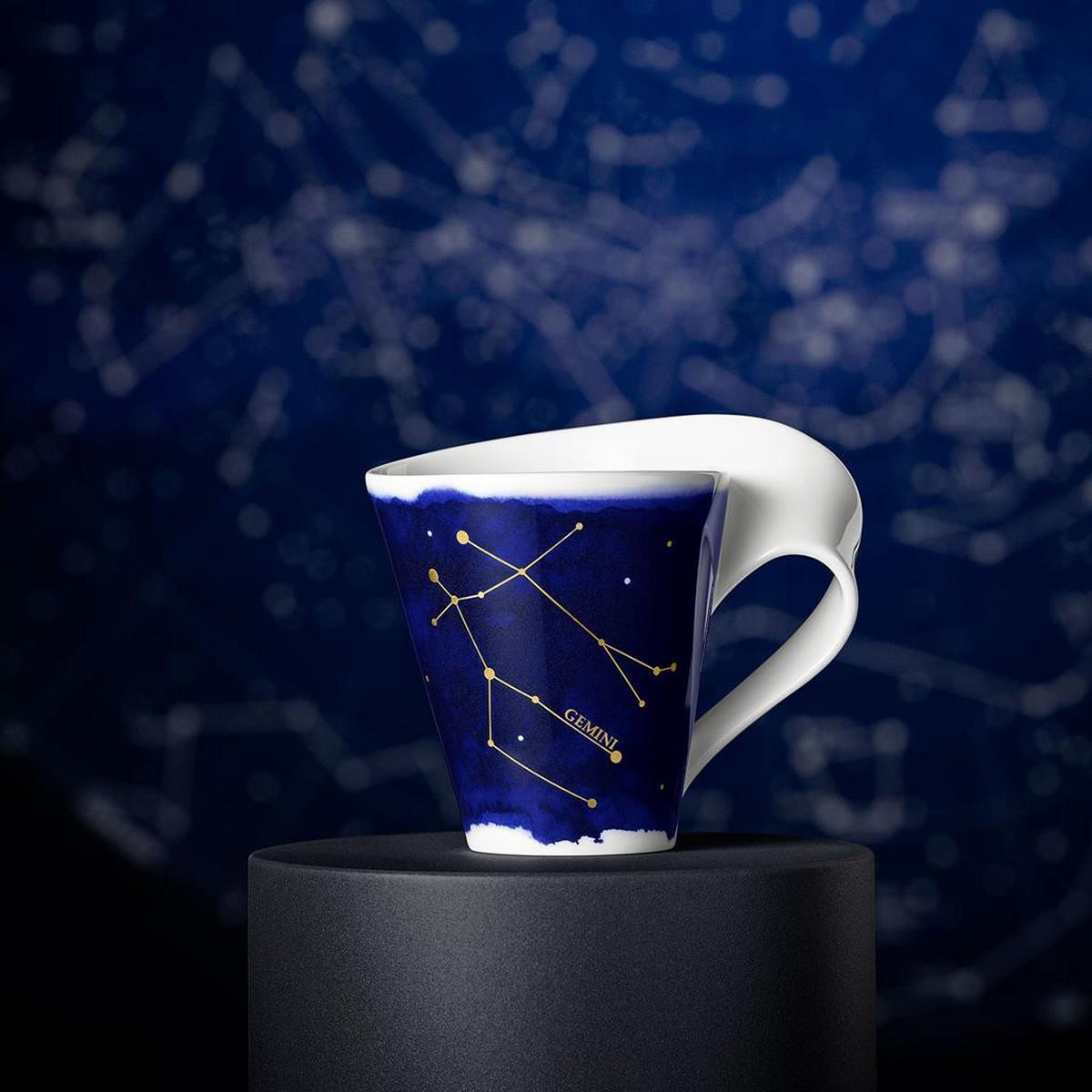 TASSE ZWILLING NewWave Stars weiß-blau 300 ml - Blau/Weiß, Keramik (0.3L) - Villeroy & Boch