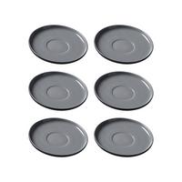 KAFFEEUNTERTASSEN Jasper schwarz ø 15.0 cm 6er Set - Schwarz, Keramik (15cm) - Ritzenhoff Breker