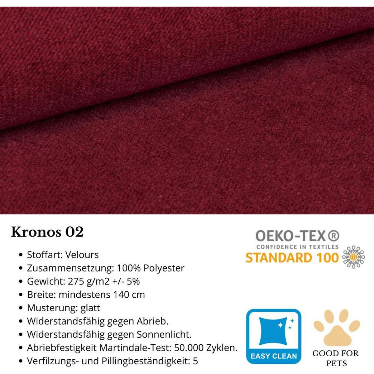 CHESTERFIELD-SESSEL Falco bordeaux mit Holzbeinen - Wengefarben/Bordeaux, Holz/Textil (82/102/92cm) - Beautysofa