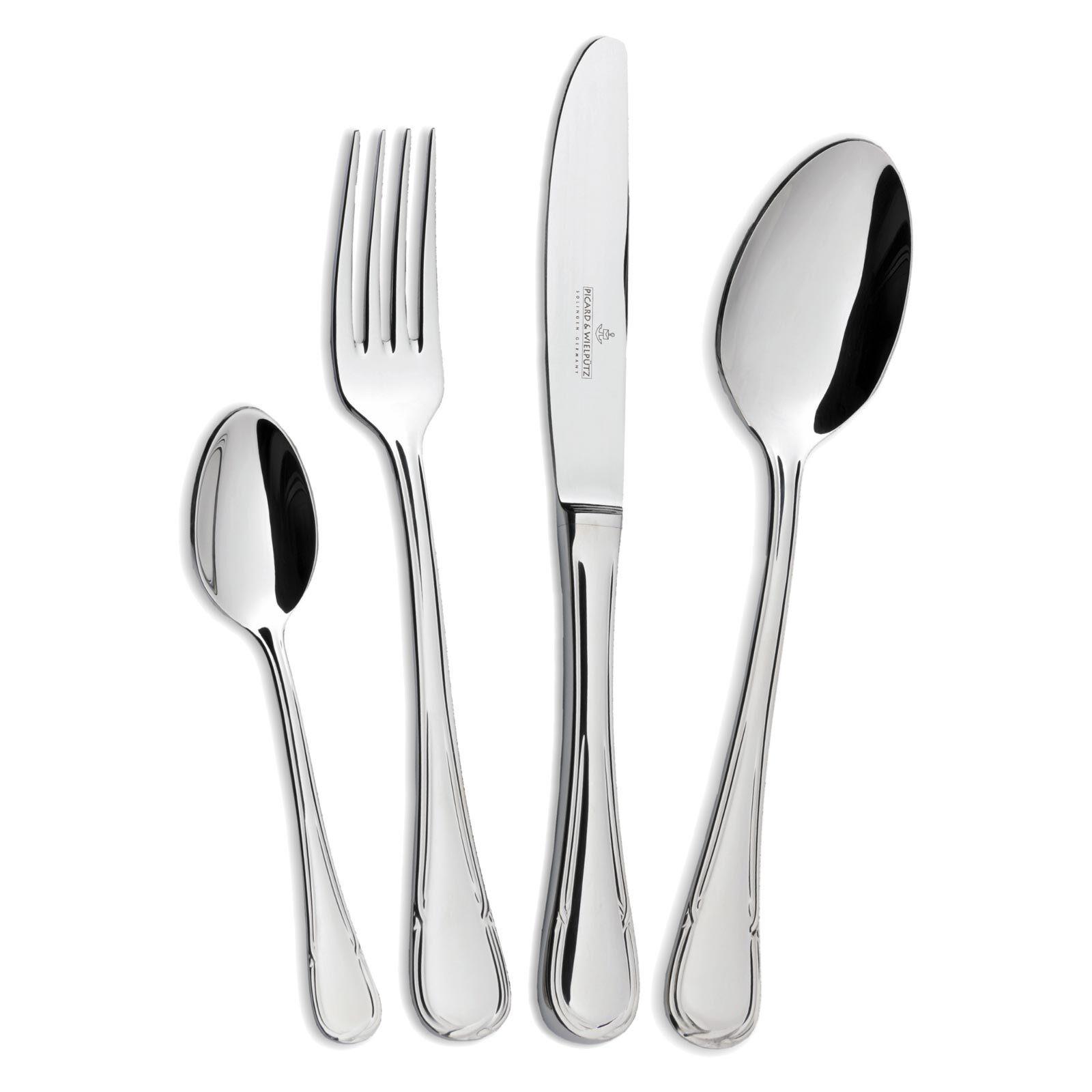 TAFELBESTECK Ligato silber 24-tlg. - Silberfarben, Metall - Picard & Wielpütz
