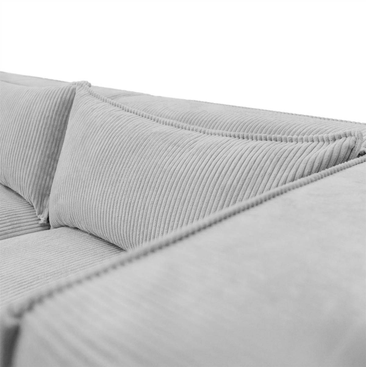 ECKSOFA Nevio Xs - Schwarz, Holzwerkstoff/Textil (210/185cm) - Fun Möbel