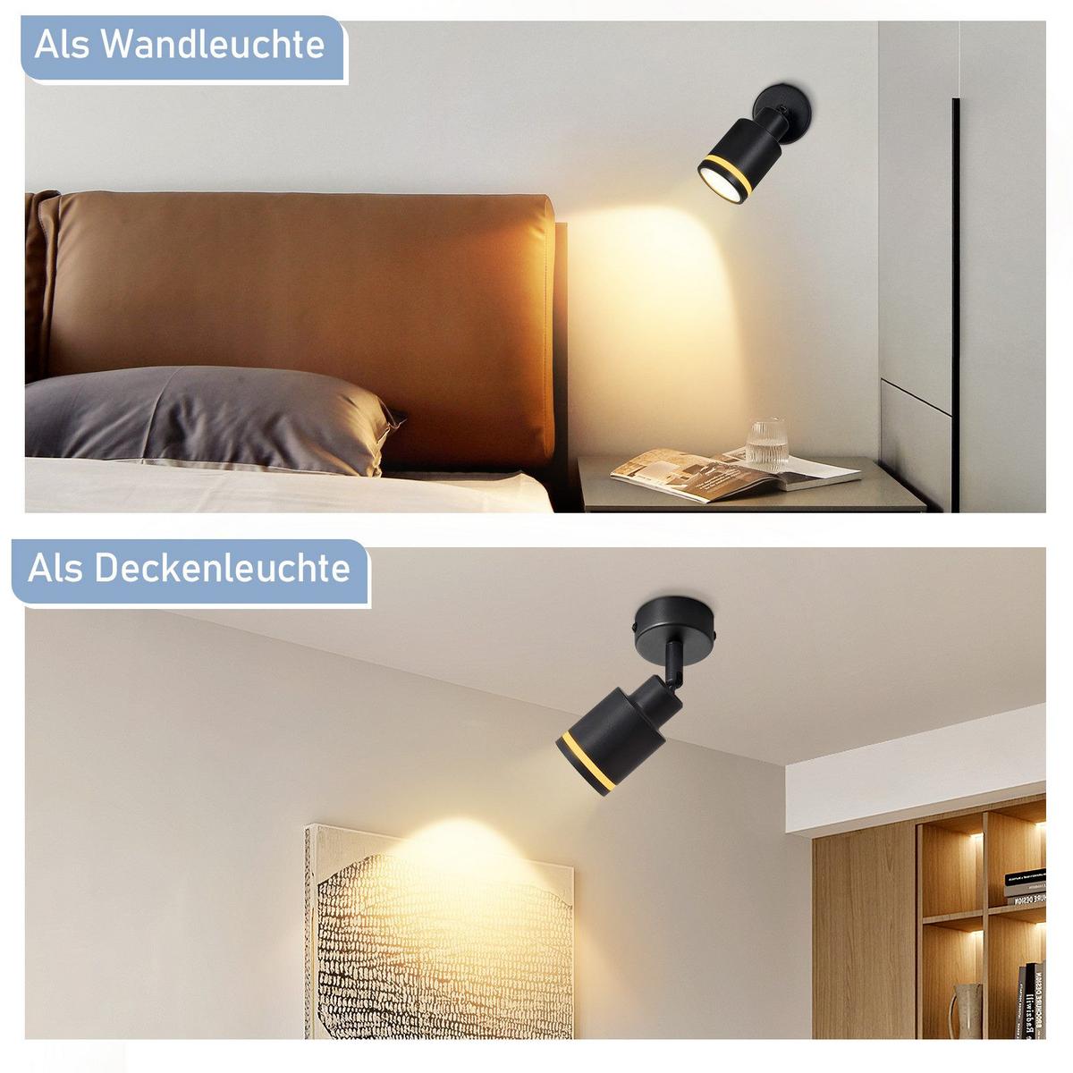STRAHLER Friedlich 1-flammig 6/6/15.7 cm - Schwarz, Metall (6/6/15.7cm) - ZMH