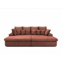 SOFA Arosa - Rotbraun, Holzwerkstoff/Textil (286/103/170cm) - Fun Möbel