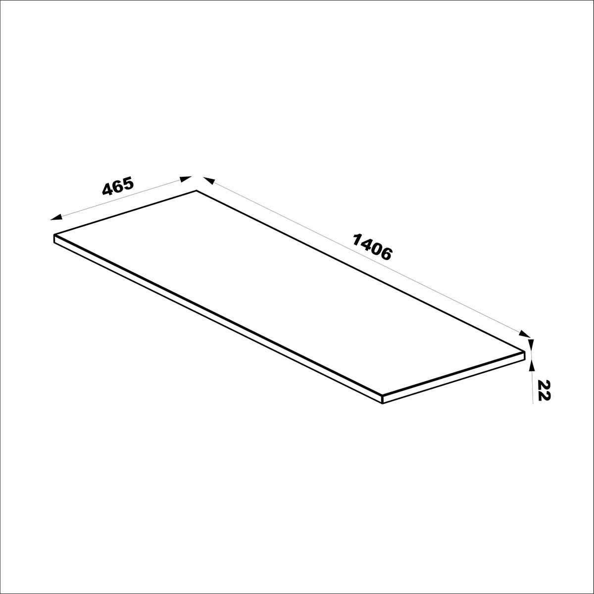 WASCHTISCHUNTERSCHRANK 140.6cm Tao Holz - Braun, Holzwerkstoff (140.6/52.2/46.5cm) - Petits-meubles