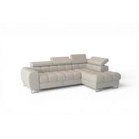 ECKSOFA Bastien Mit Schlaffunktion - Hellgrau, Holzwerkstoff/Textil (260/170cm) - Fun Möbel