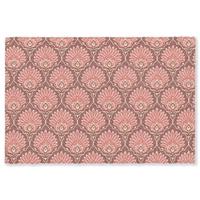 FUSSMATTE Fächermotiv - Muster - Rosa Türmatte 180x120 cm - Altrosa, Kunststoff (180/0.4cm) - MuchoWow