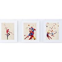 POSTER Set Mit 3 Kinderbuch Aquarell 30X40cm Rahmenlos - Klar, Papier (30/5/40cm) - Nacnic