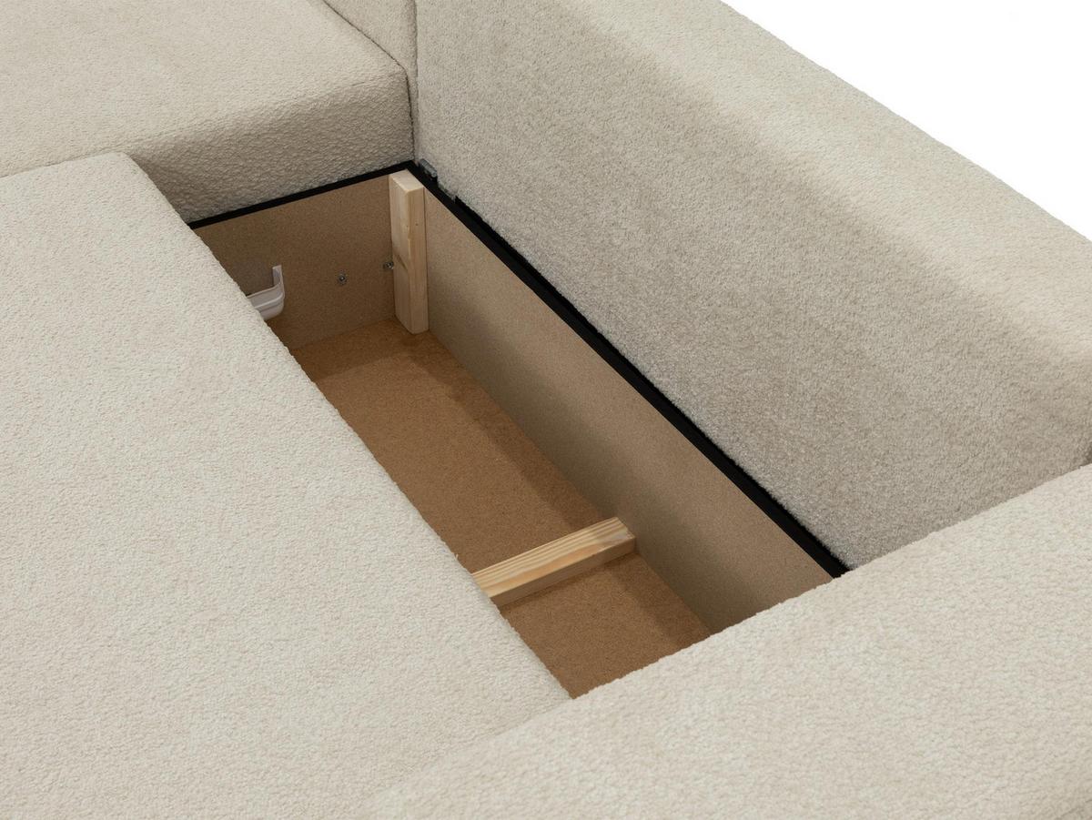 ECKSOFA Mivo, Seite: Links - Schwarz/Bronzefarben, Holz/Kunststoff (266/163cm) - MIRJAN24
