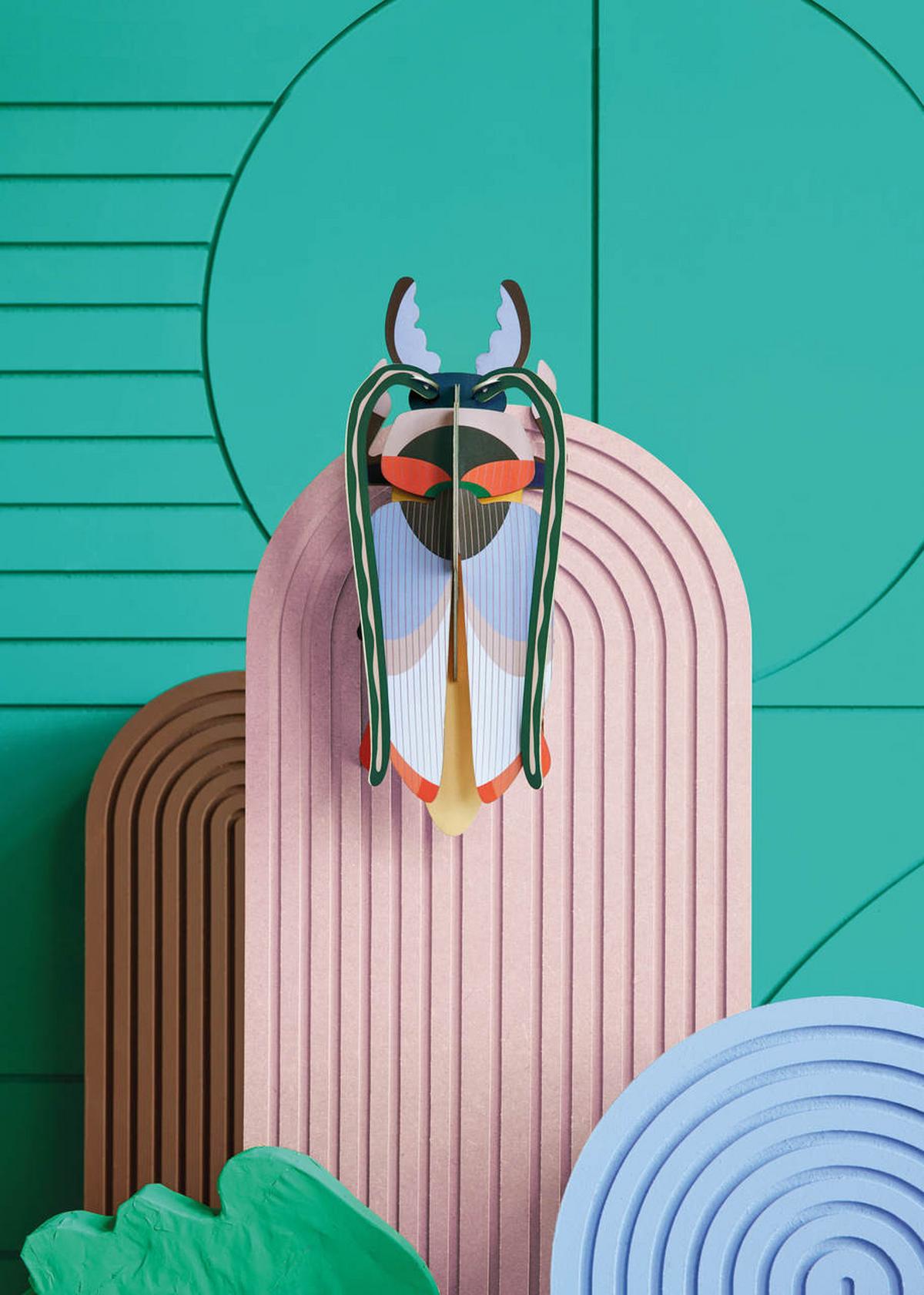 WANDDEKO Kosmos-Käfer 11/7 cm - Multicolor, Wellpappe (11/7/27cm) - Studio Roof