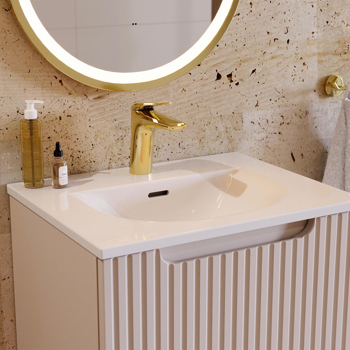 WASCHTISCH 61cm Riva Kaschmir - Beige, Holzwerkstoff (61/60/40cm) - Petits-meubles
