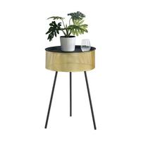 BEISTELLTISCH Gällivare - Goldfarben, Holzwerkstoff (40/40/65cm) - [en.casa]
