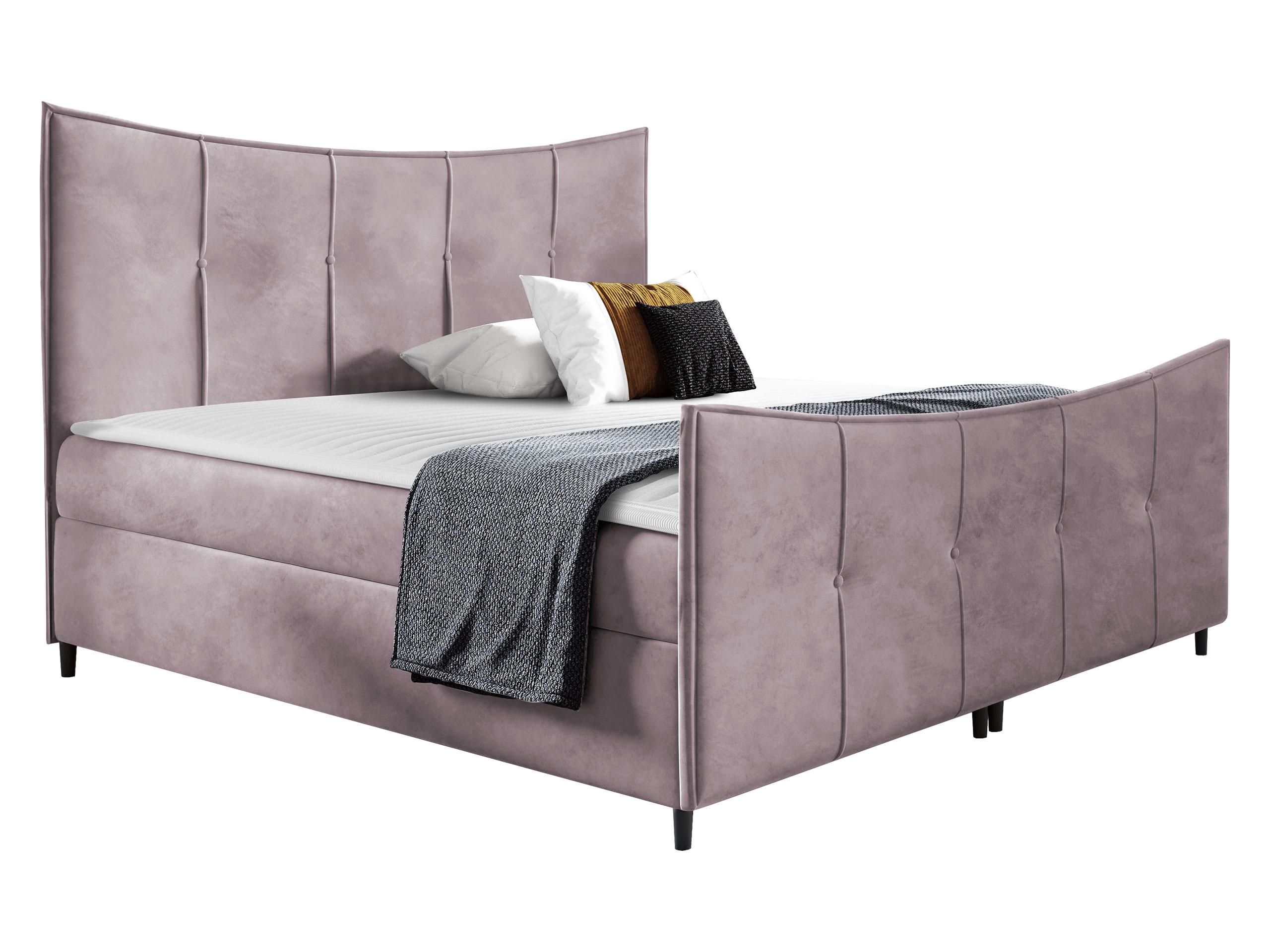 BOXBETT Bergamo Lux - H3 - Violett, Holz (160/200cm) - MIRJAN24