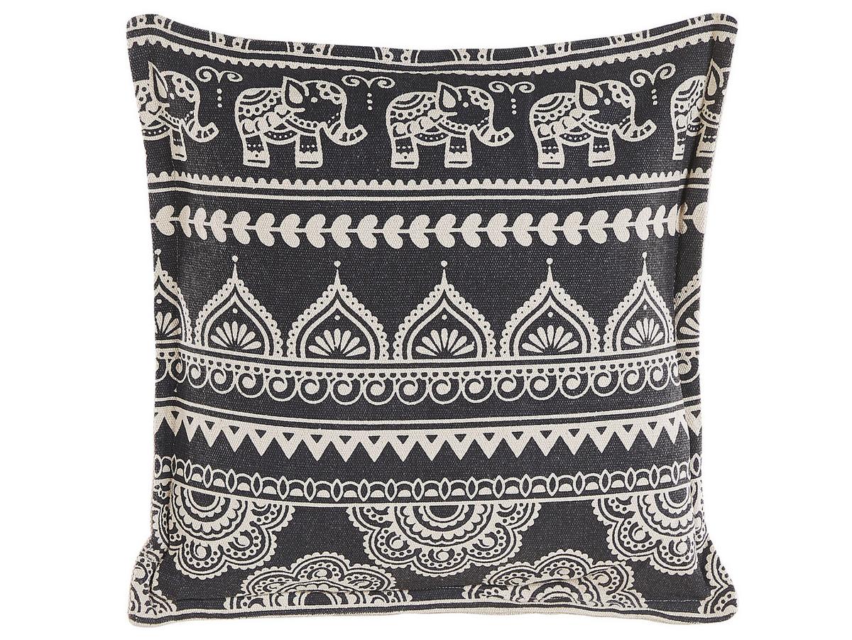 DEKOKISSEN 2er-Set Creme 45/45 cm Atabagi - Creme, Naturmaterialien/Textil (45/45cm) - Beliani
