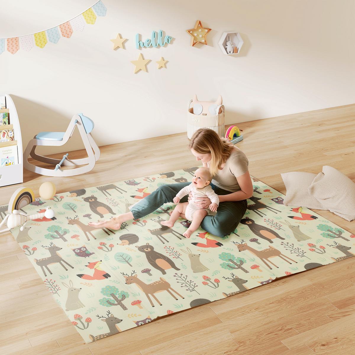 SPIELMATTE XPE Mehrfarbig - Multicolor, Kunststoff - AIYAPLAY