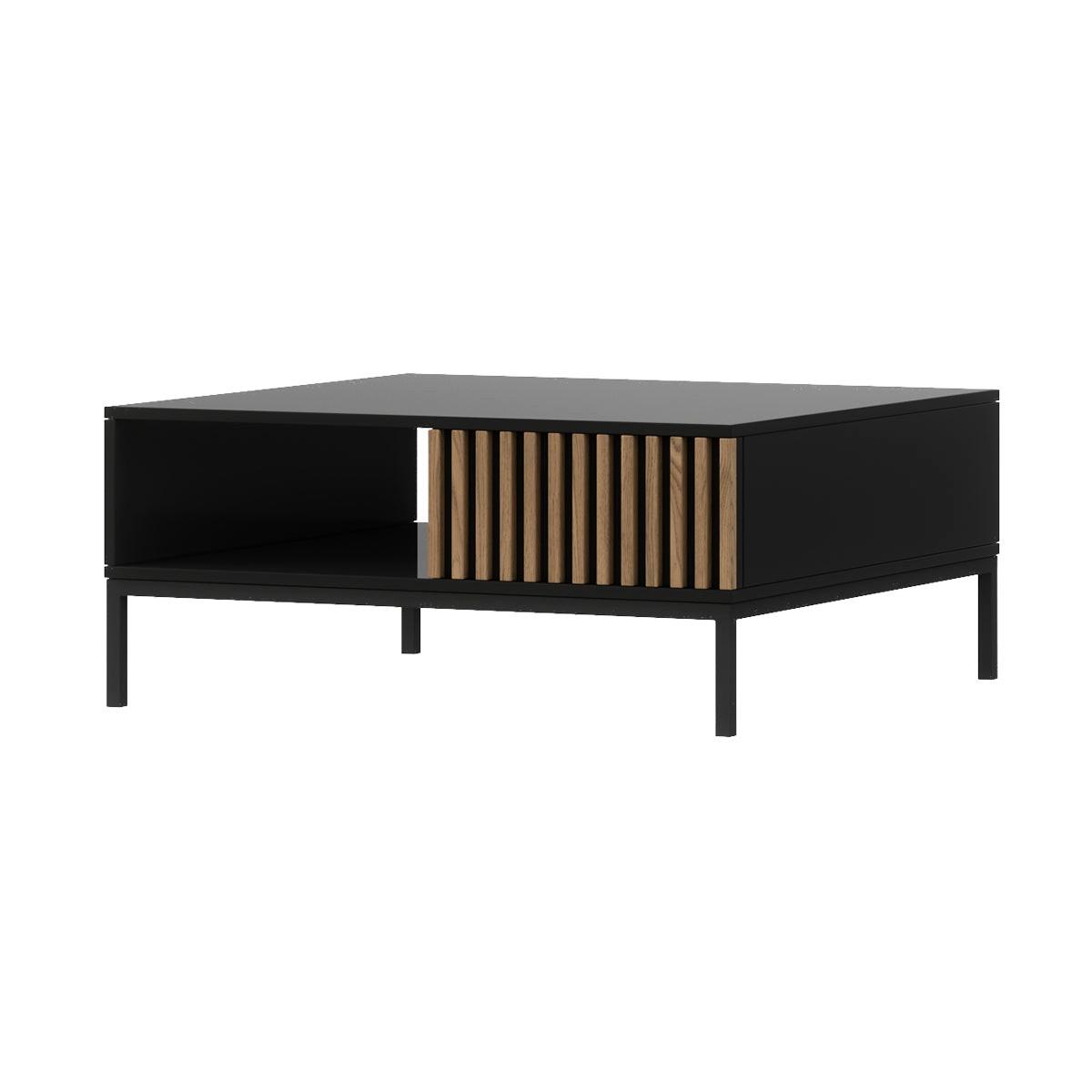 COUCHTISCH Melchior Schwarz - Schwarz, Holzwerkstoff (80/80/35cm) - Petits-meubles