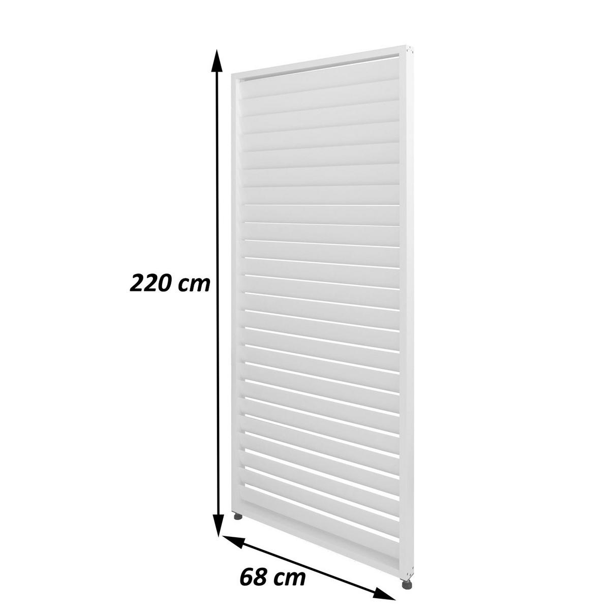 LAMELLENWAND FÜR PERGOLA Anthrazit - Anthrazit, Metall (90/220/6cm) - MCW