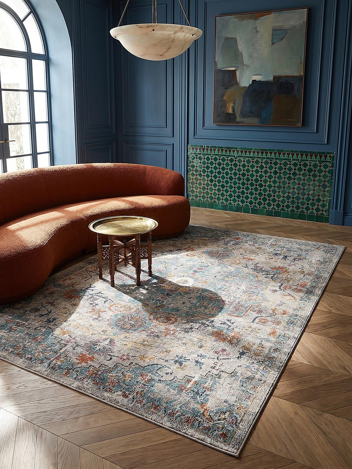 TEPPICH Outdoor Orientalisch LIMMAT Polypropylen Mehrfarbig 120 x 170 cm - Multicolor, Textil (120/170cm) - KADIMA DESIGN