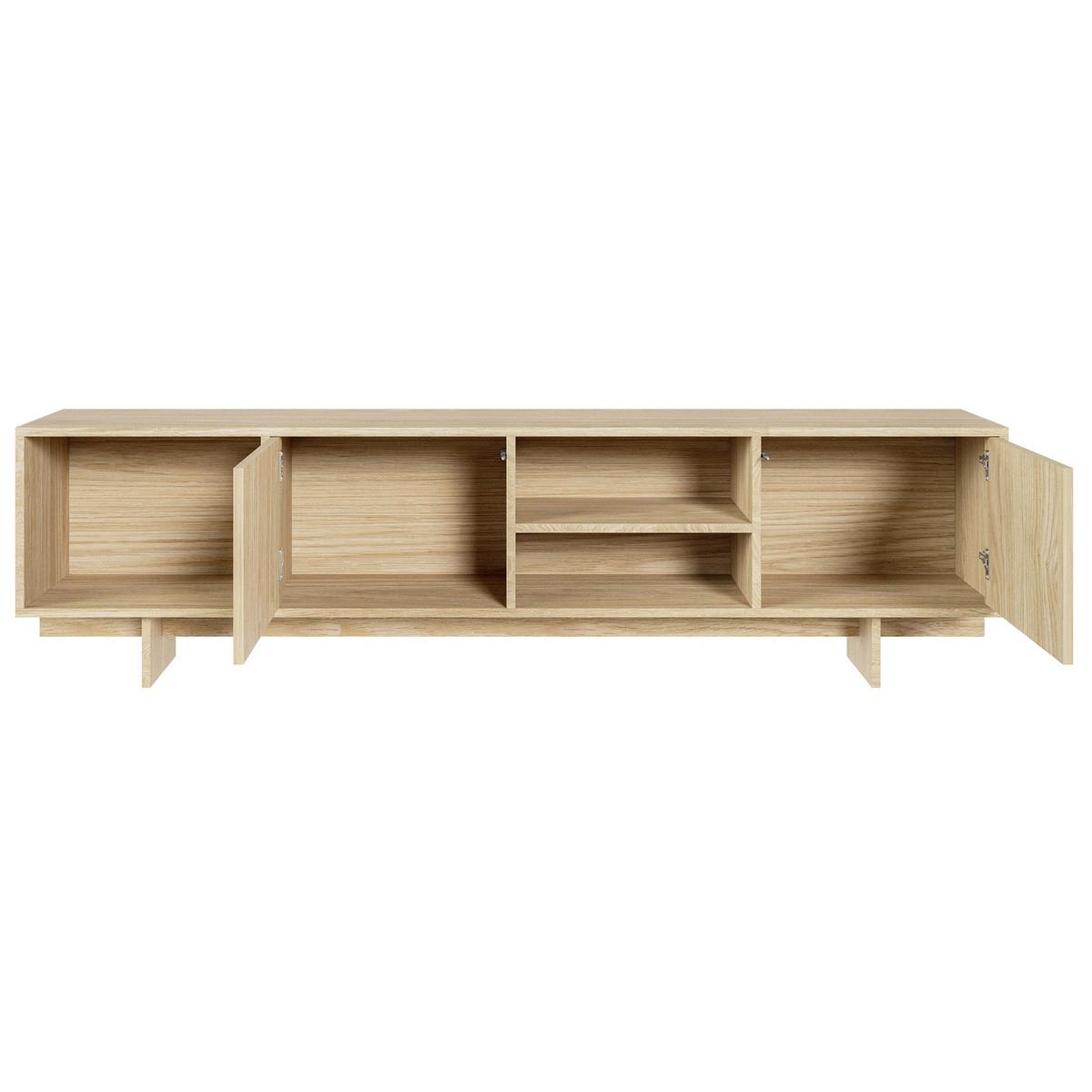 TV-LOWBOARD Sanva GEÖLTE EICHE 200 CM - Eichefarben, Holzwerkstoff (200/55/35cm) - Selsey